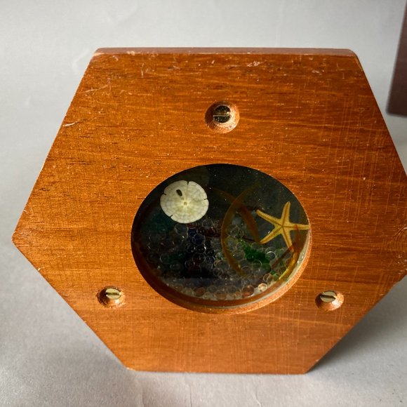 VanCort Wood and Brass Hexagon Kaleidoscope - Picture 3 of 16